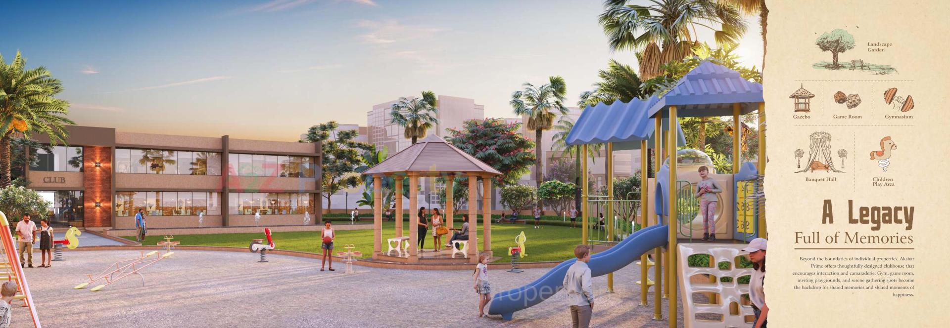 3D Elevation of real estate project Akshar Prime located at Kelanpur, Vadodara, Gujarat