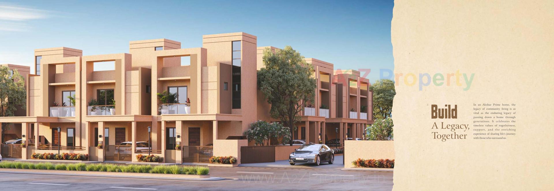 3D Elevation of real estate project Akshar Prime located at Kelanpur, Vadodara, Gujarat