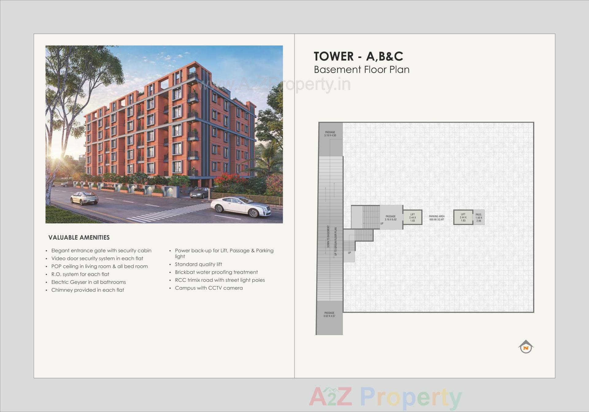 Layout of real estate project Akshar Priva located at Harni, Vadodara, Gujarat