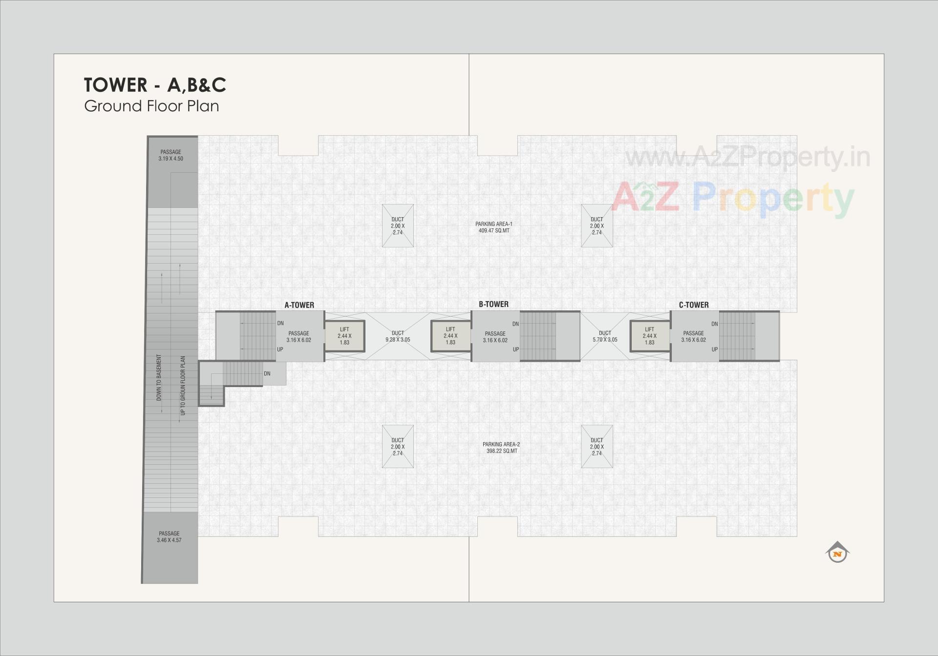 Layout of real estate project Akshar Priva located at Harni, Vadodara, Gujarat
