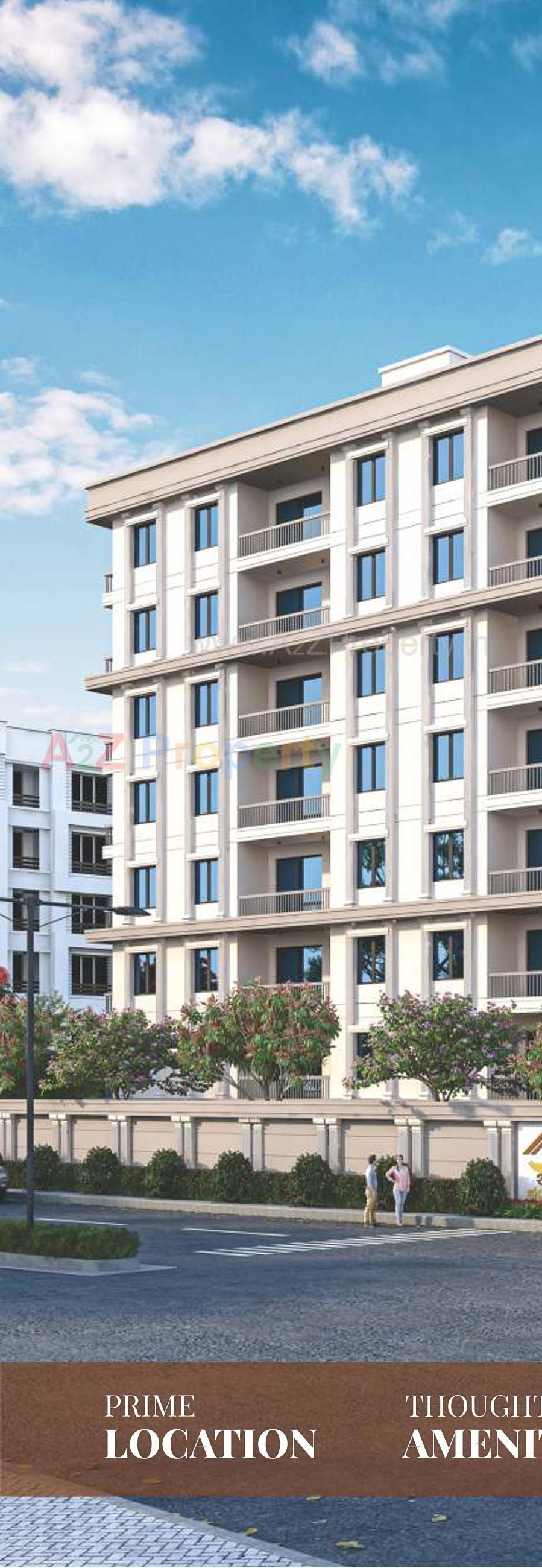 3D Elevation of real estate project Akshar Sky View located at Kalali, Vadodara, Gujarat