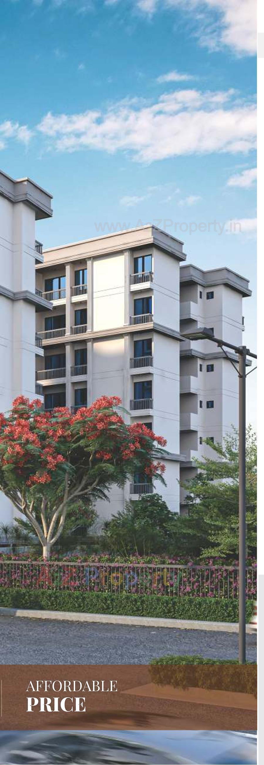 3D Elevation of real estate project Akshar Sky View located at Kalali, Vadodara, Gujarat