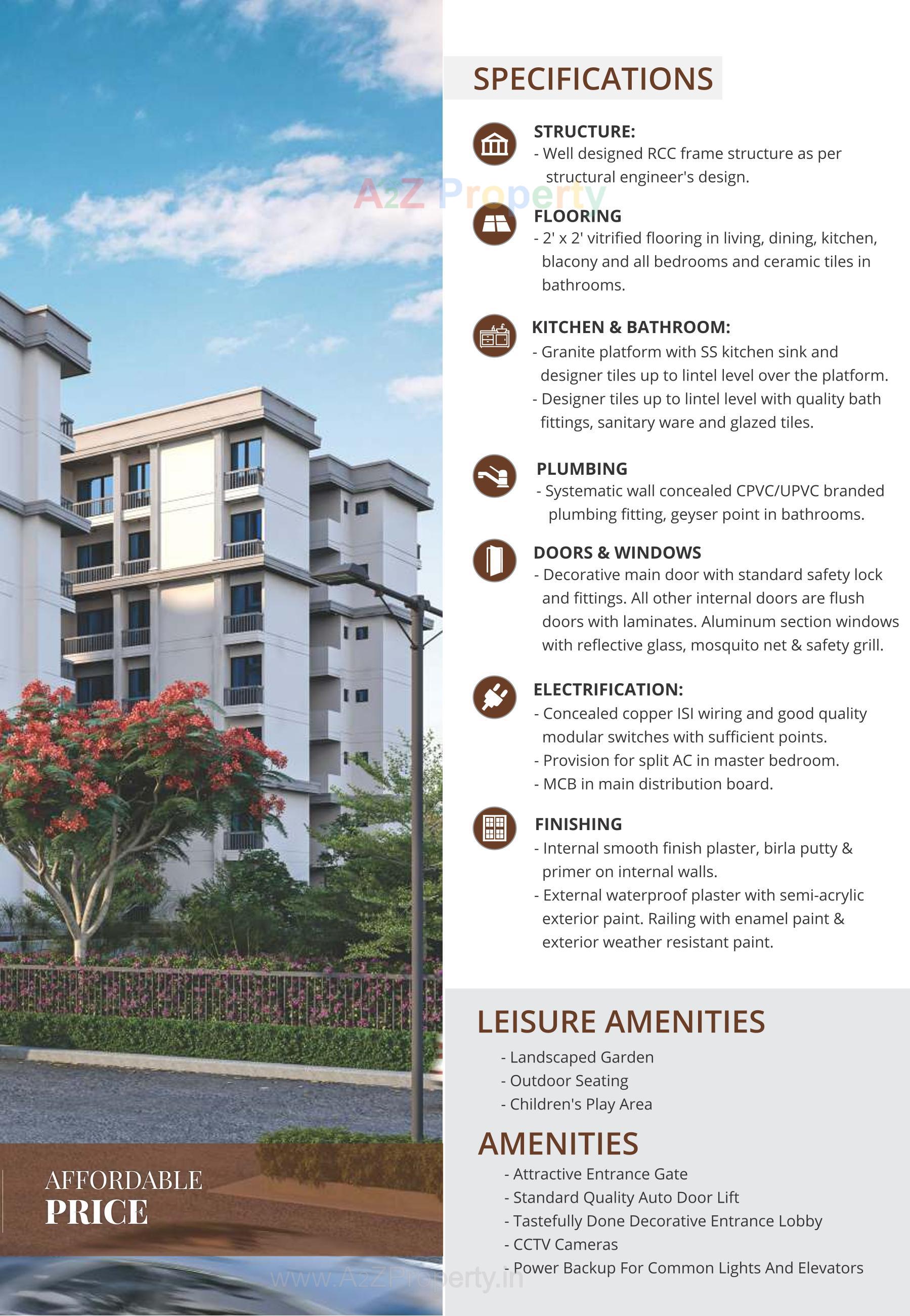  of real estate project Akshar Sky View located at Kalali, Vadodara, Gujarat