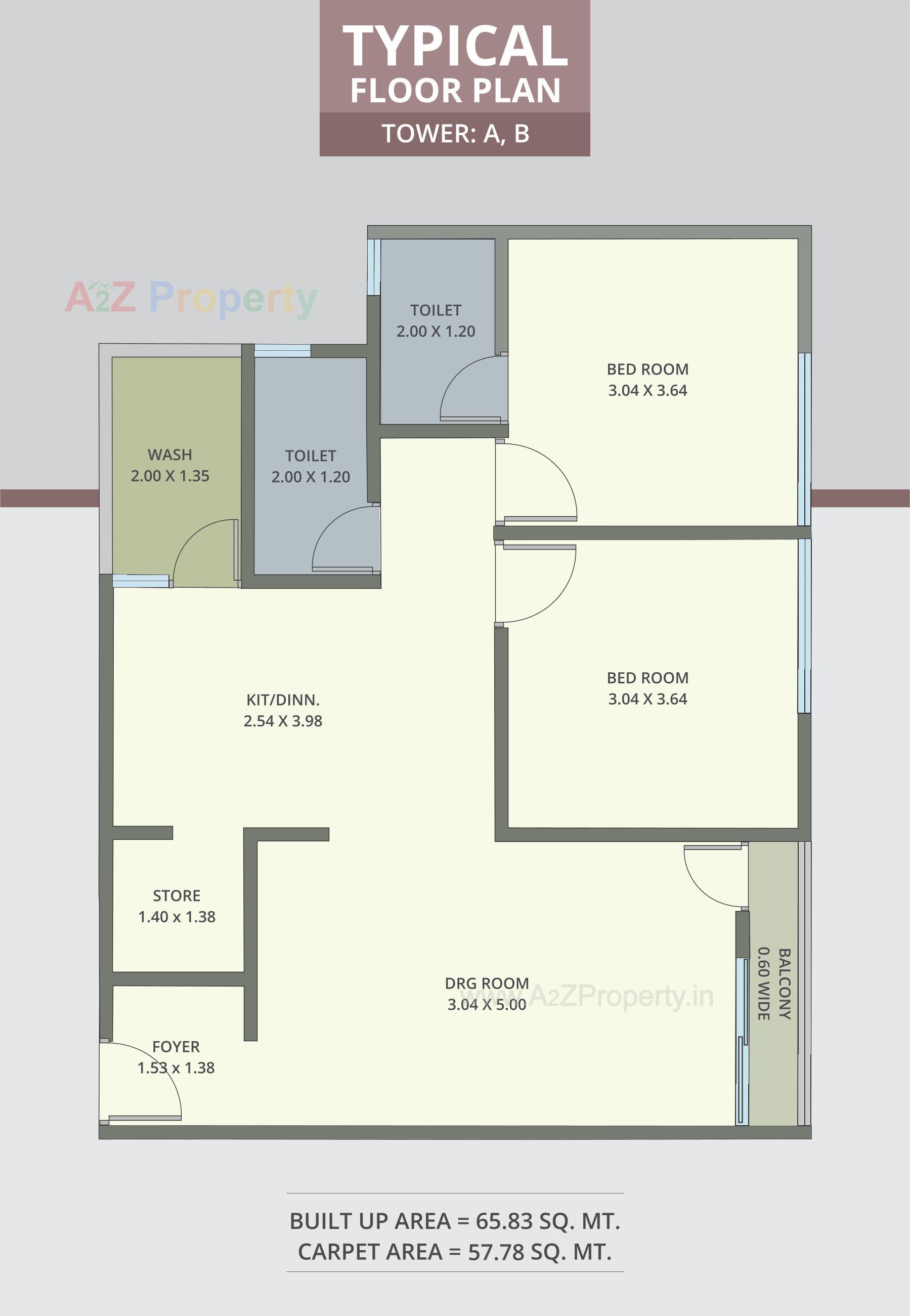 Layout of real estate project Akshar Sky View located at Kalali, Vadodara, Gujarat