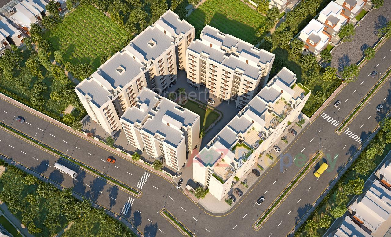 3D Elevation of real estate project Akshar Vandan located at Tandalaja, Vadodara, Gujarat