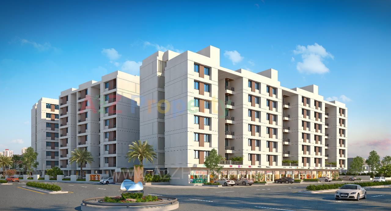 3D Elevation of real estate project Akshar Vandan located at Tandalaja, Vadodara, Gujarat