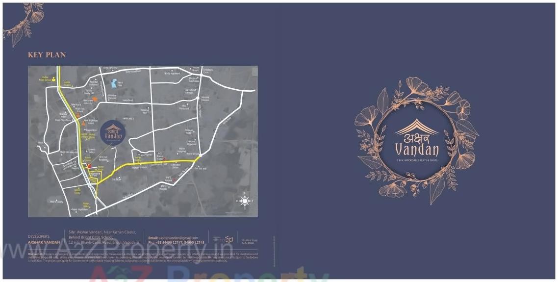  of real estate project Akshar Vandan located at Tandalaja, Vadodara, Gujarat