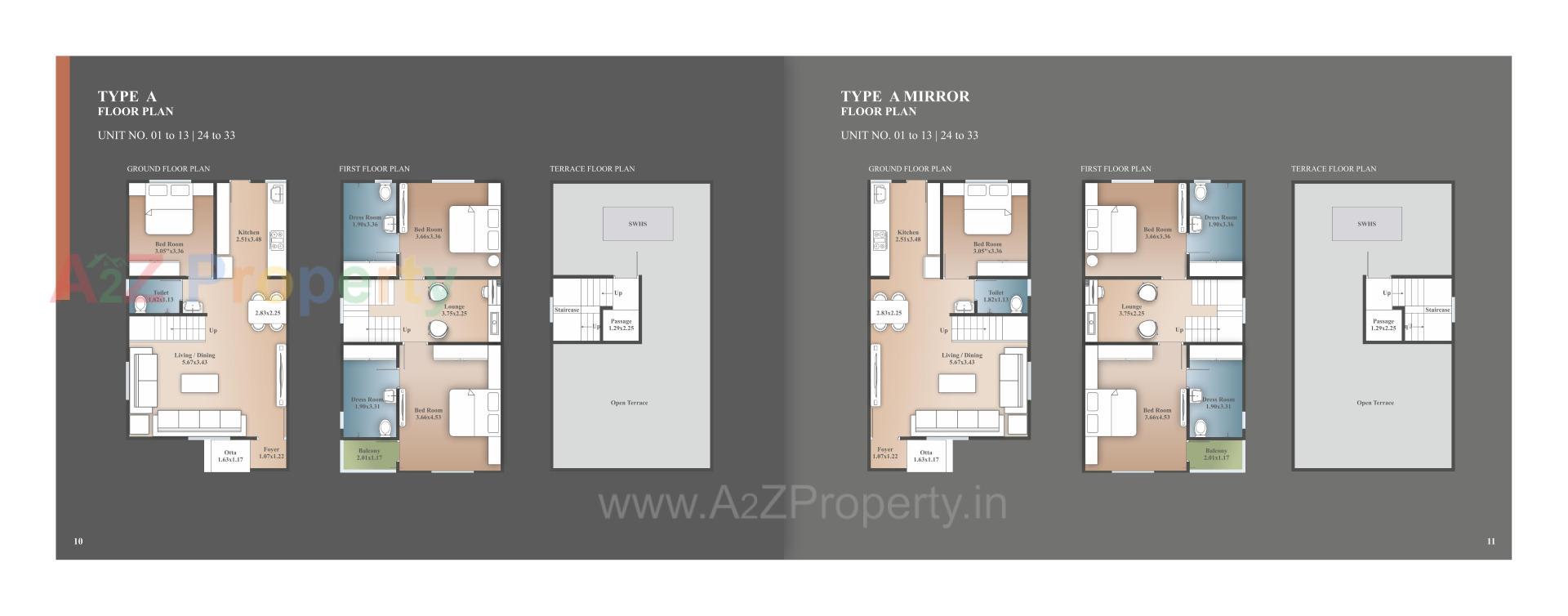 Layout of real estate project Akshar Vihar Ii located at Tarsali, Vadodara, Gujarat