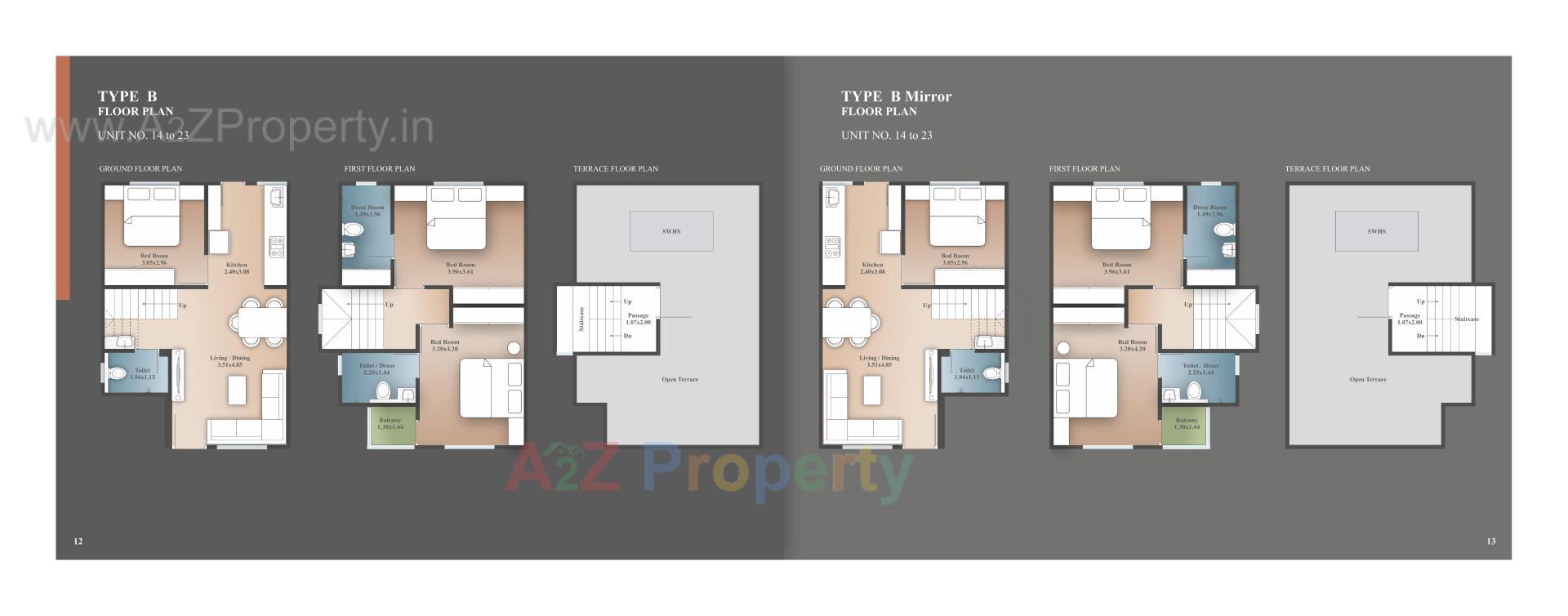 Layout of real estate project Akshar Vihar Ii located at Tarsali, Vadodara, Gujarat