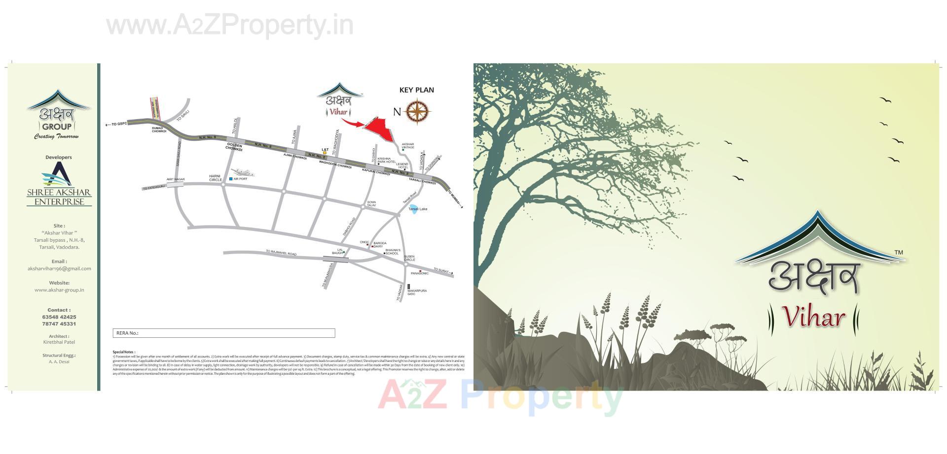  of real estate project Akshar Vihar located at Tarsali, Vadodara, Gujarat