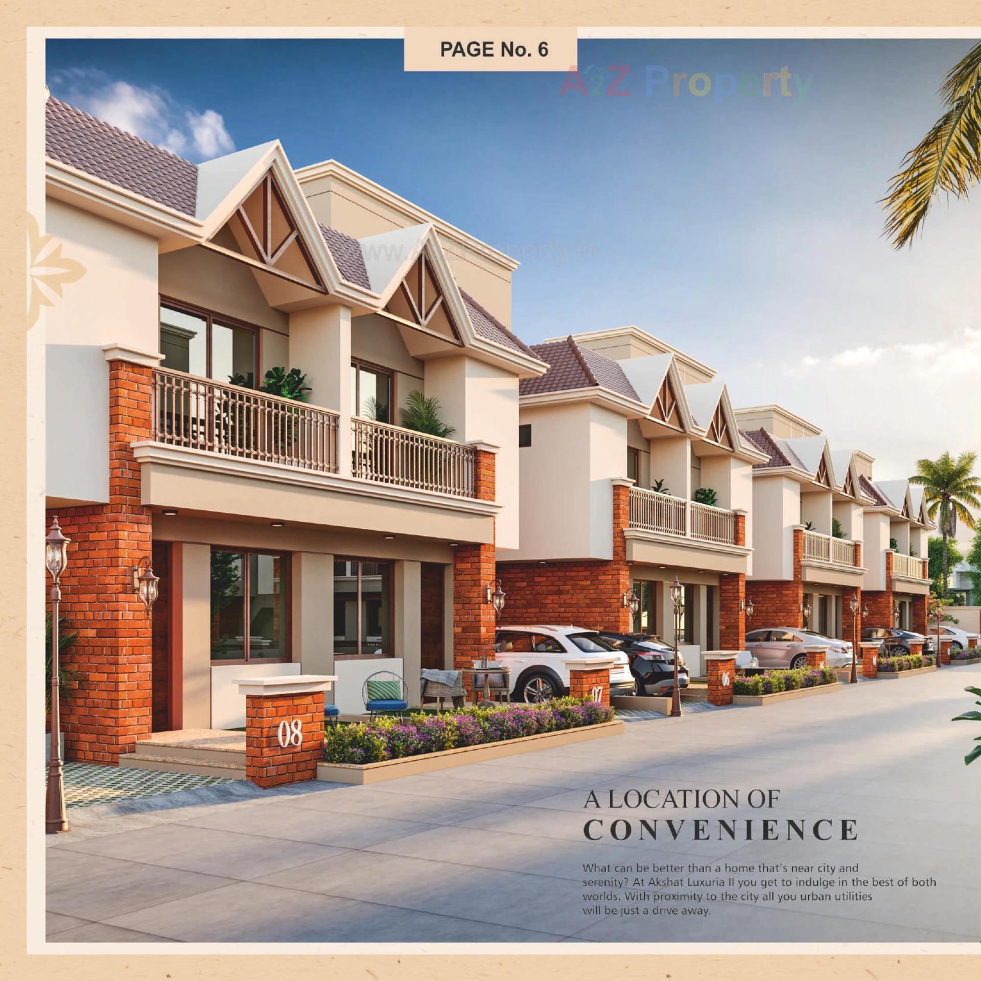3D Elevation of real estate project Akshat Luxuria Ii located at Kapurai, Vadodara, Gujarat