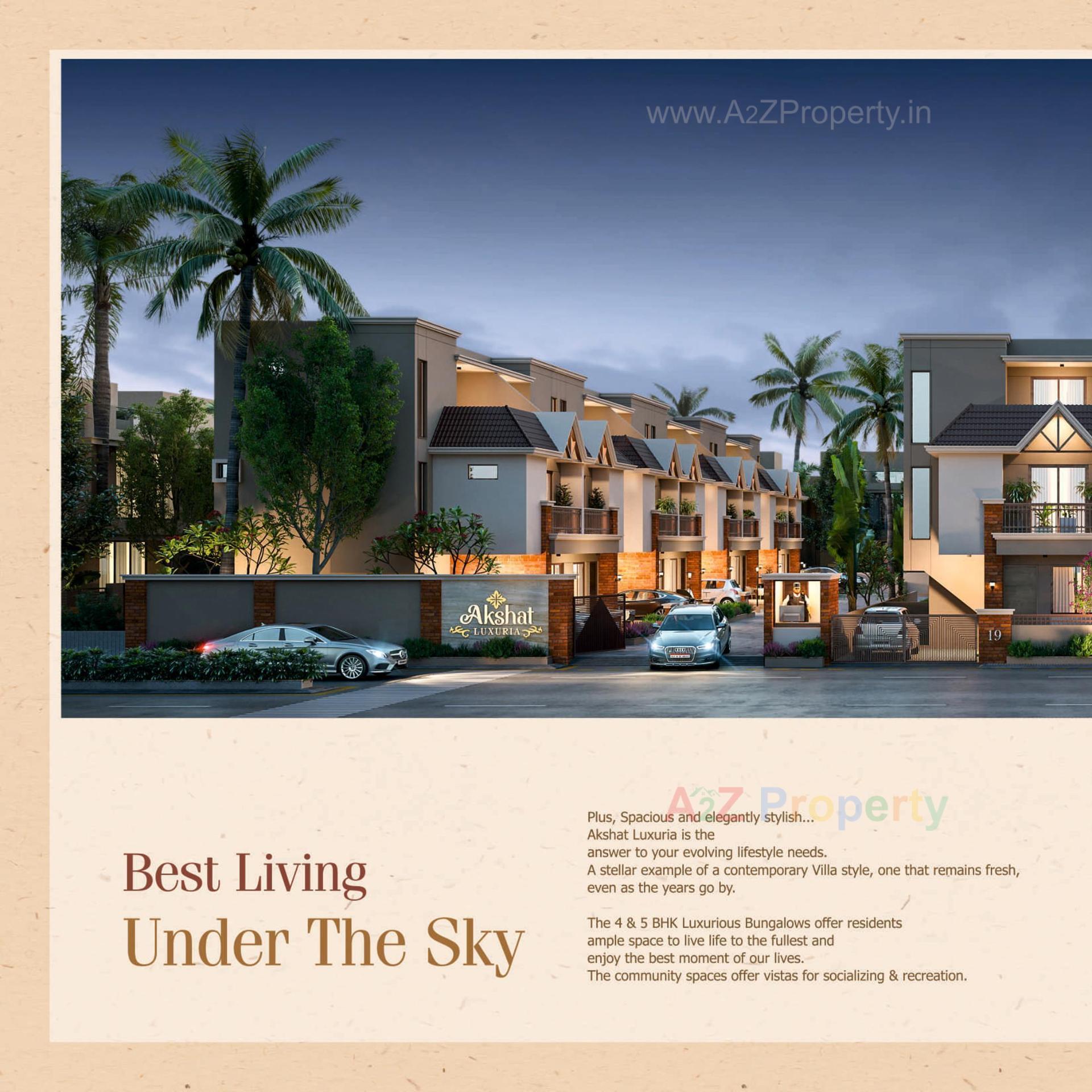 3D Elevation of real estate project Akshat Luxuria located at Kapurai, Vadodara, Gujarat