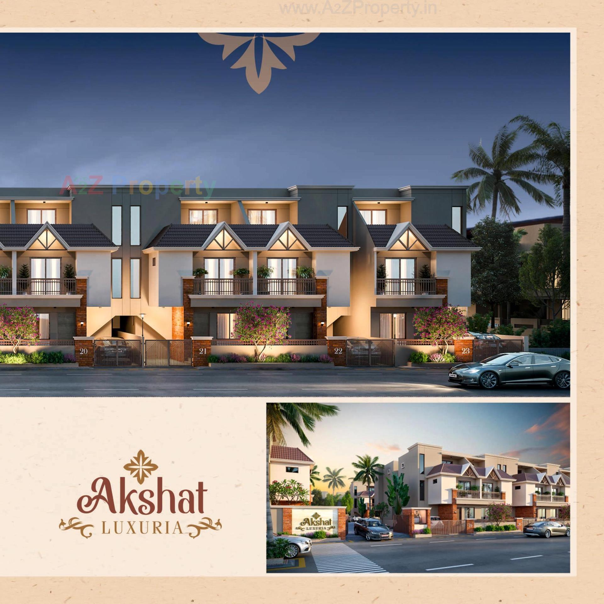 3D Elevation of real estate project Akshat Luxuria located at Kapurai, Vadodara, Gujarat