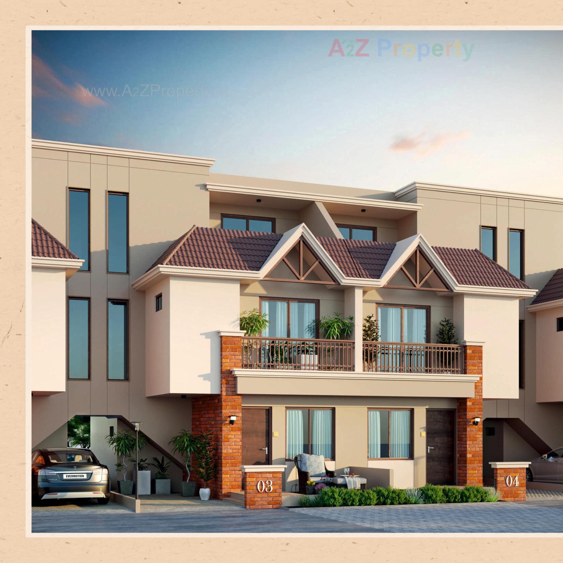 3D Elevation of real estate project Akshat Luxuria located at Kapurai, Vadodara, Gujarat