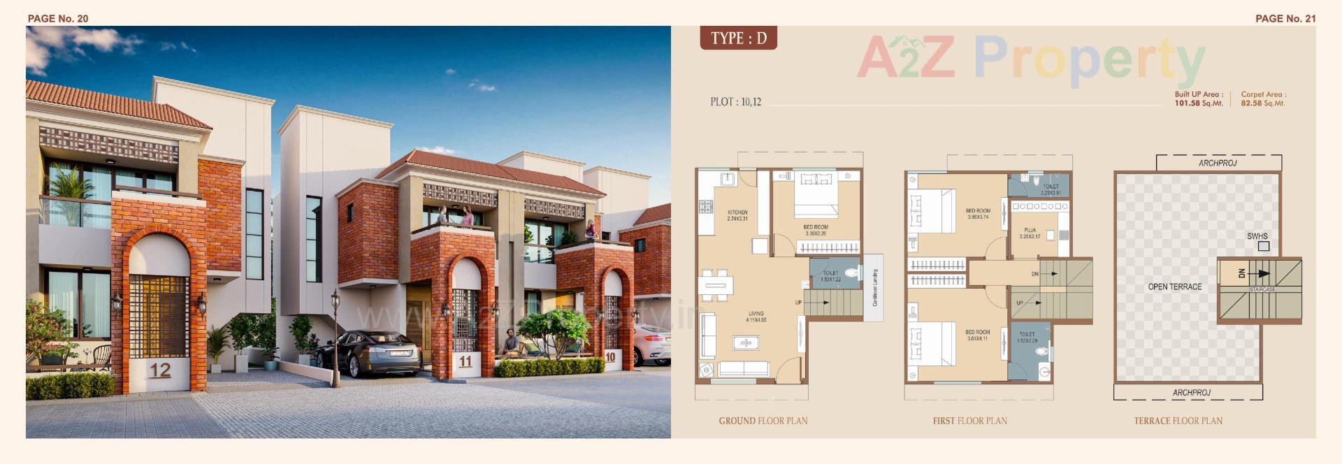 Layout of real estate project Akshat Villa located at Kapurai, Vadodara, Gujarat