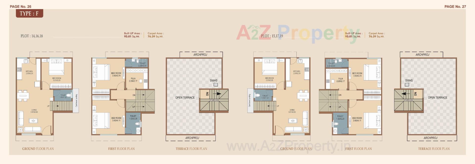 Layout of real estate project Akshat Villa located at Kapurai, Vadodara, Gujarat