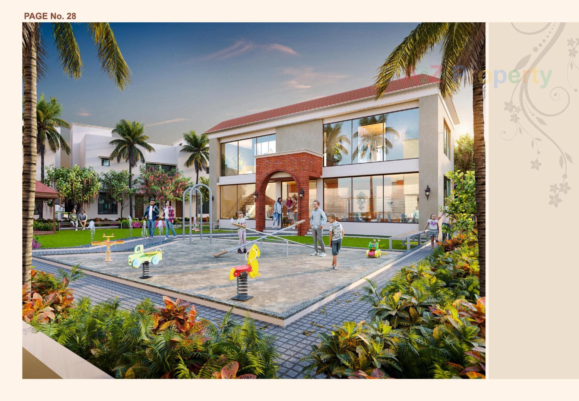 3D Elevation of real estate project Akshat Villa located at Kapurai, Vadodara, Gujarat