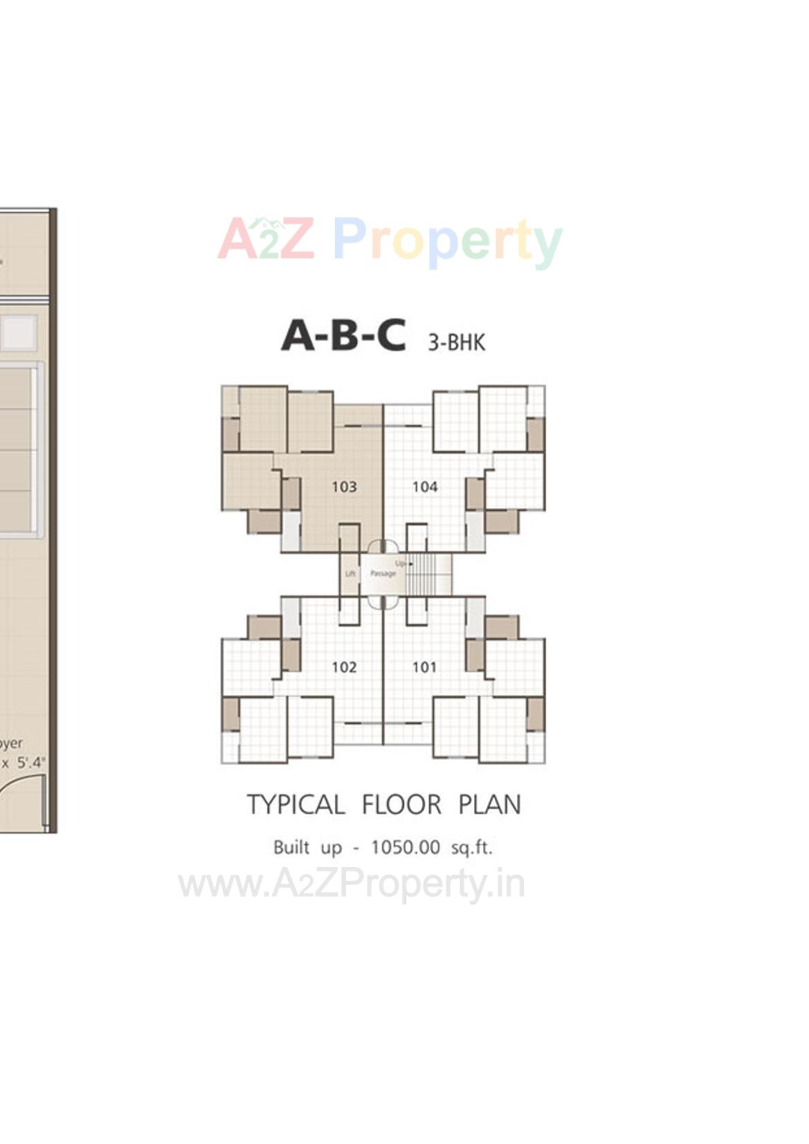 Layout of real estate project Al Ameen Park located at Tandalja, Vadodara, Gujarat