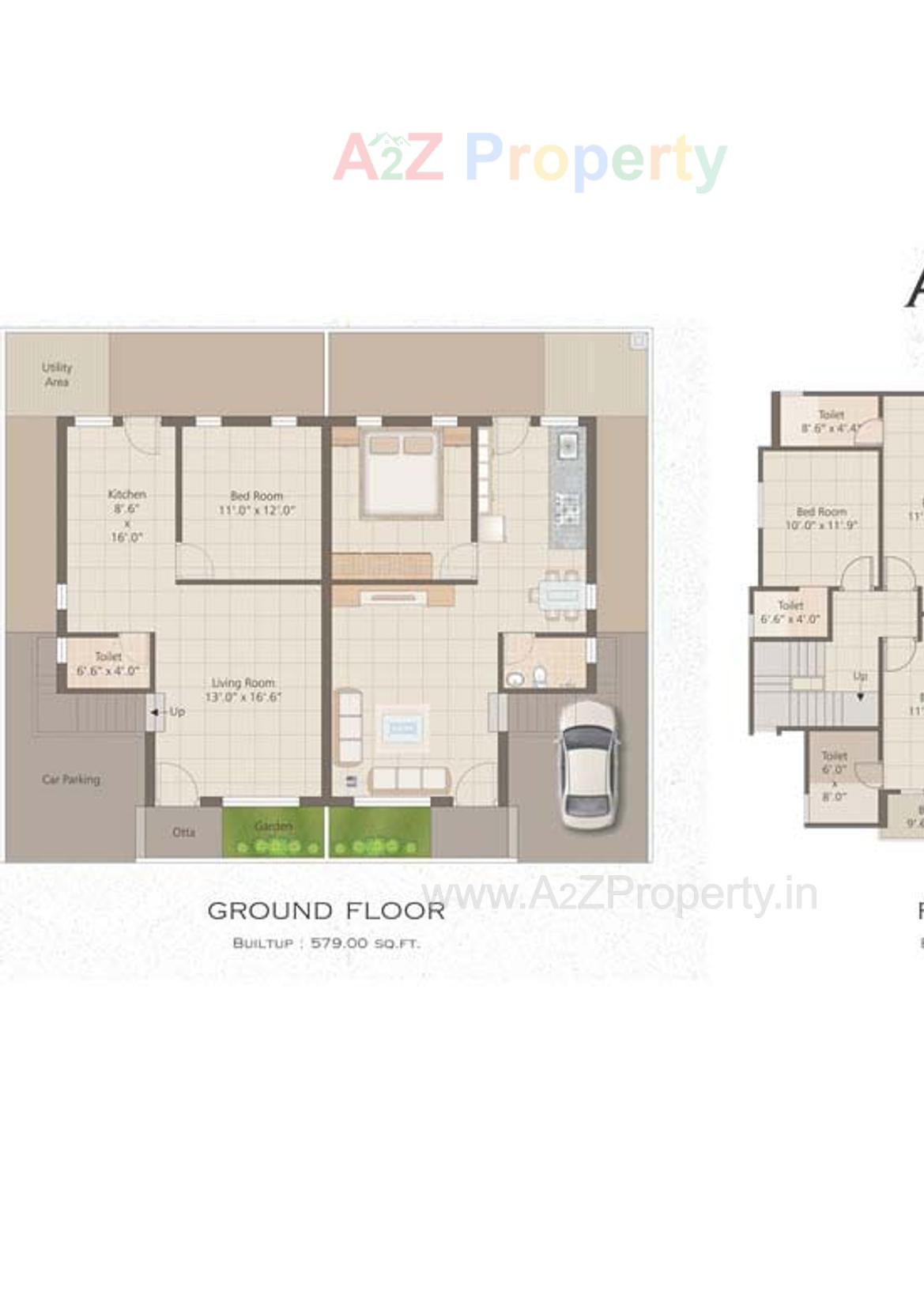 Layout of real estate project Al Ameen Park located at Tandalja, Vadodara, Gujarat