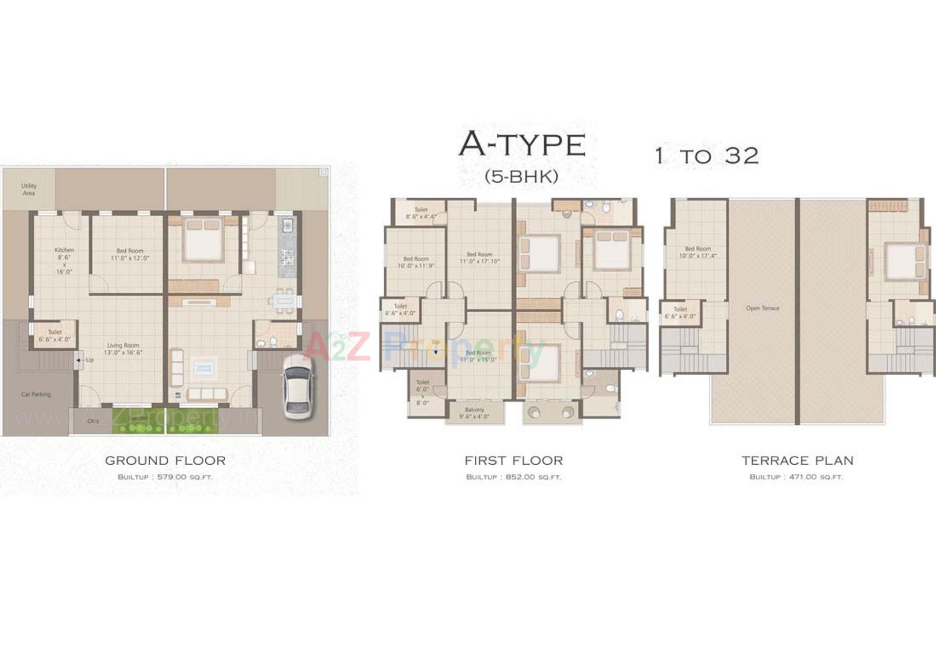 Layout of real estate project Al Ameen Park located at Tandalja, Vadodara, Gujarat
