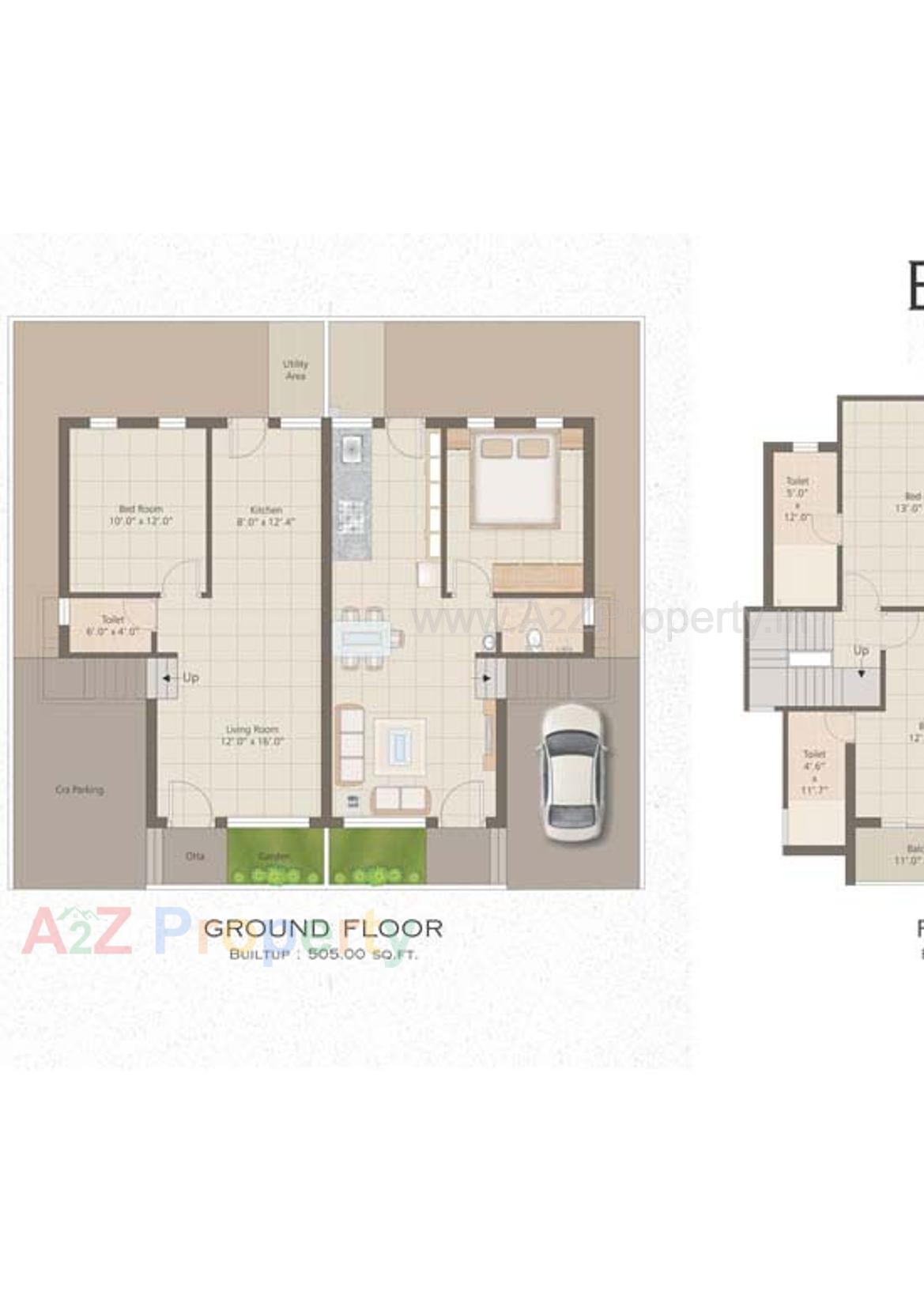 Layout of real estate project Al Ameen Park located at Tandalja, Vadodara, Gujarat
