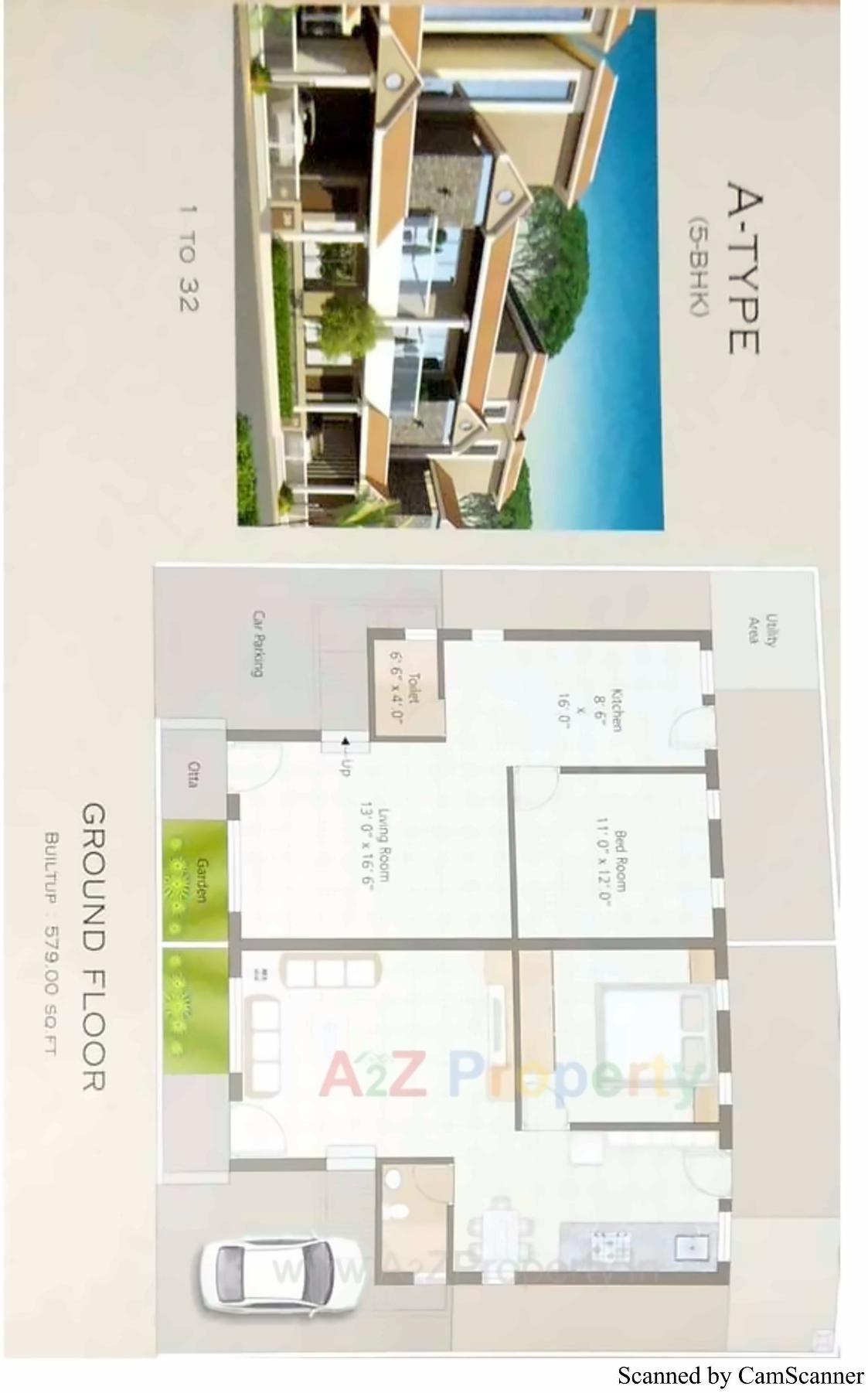 Layout of real estate project Al Ameen Park located at Tandalaja, Vadodara, Gujarat