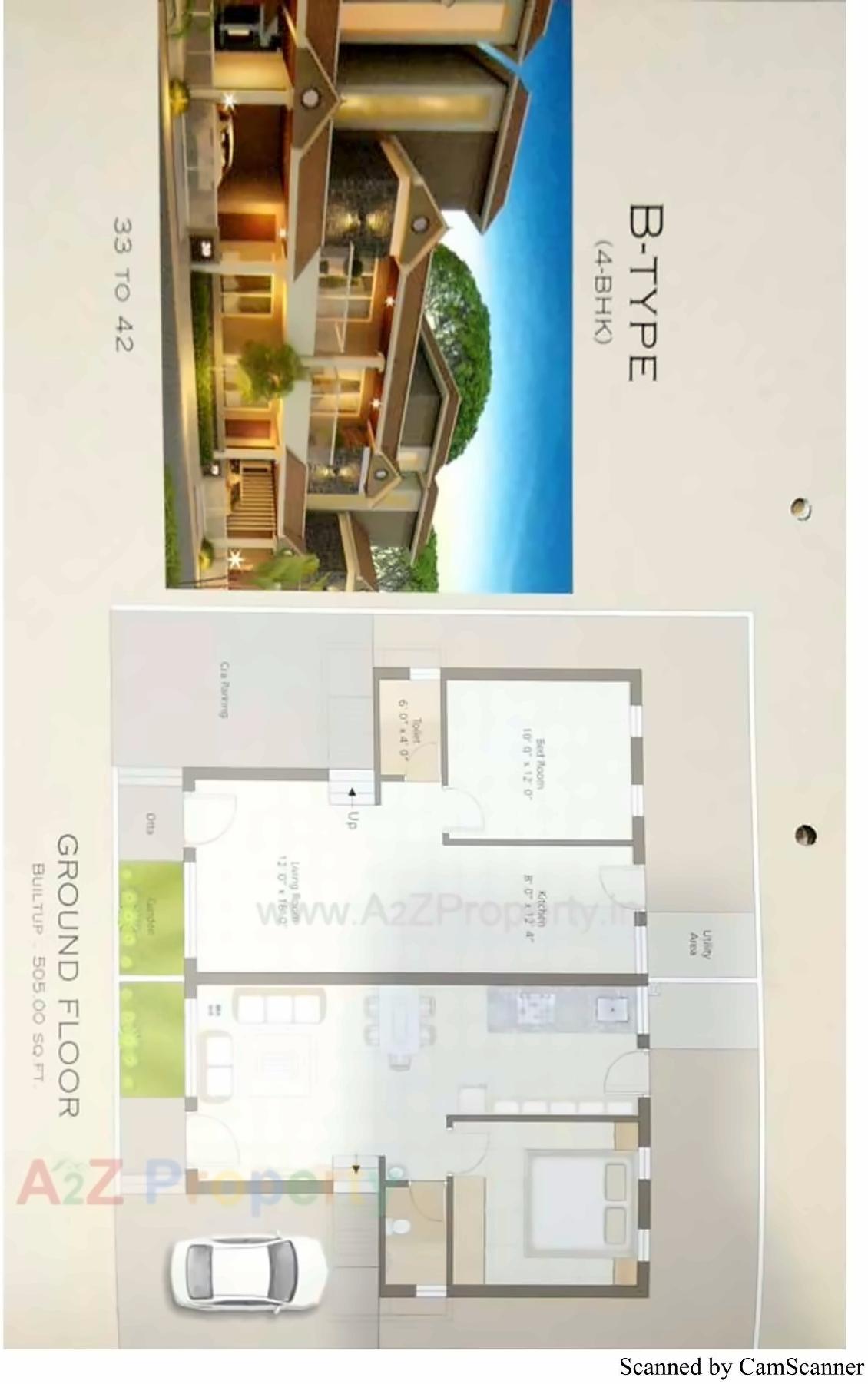 Layout of real estate project Al Ameen Park located at Tandalaja, Vadodara, Gujarat