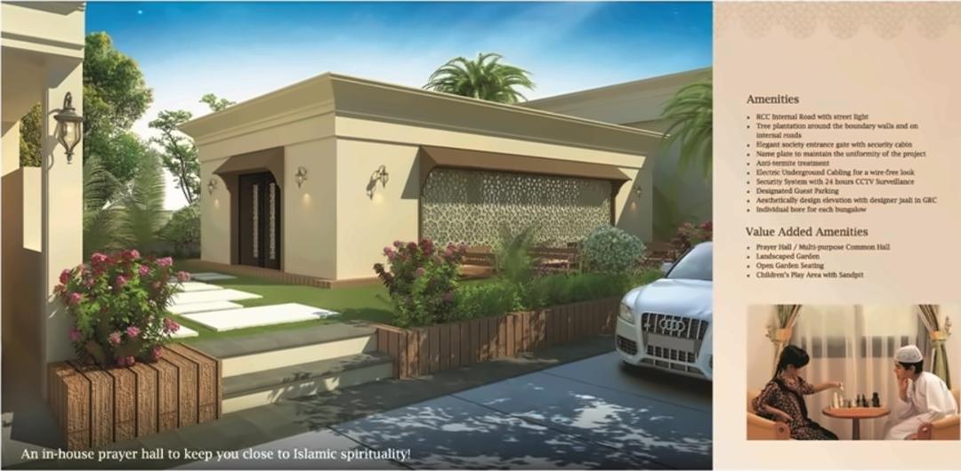 3D Elevation of real estate project Al Aswad located at Tandalaja, Vadodara, Gujarat