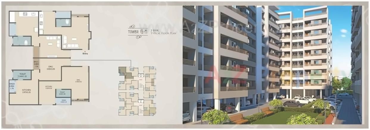 Layout of real estate project Al Hatim located at Tandalaja, Vadodara, Gujarat