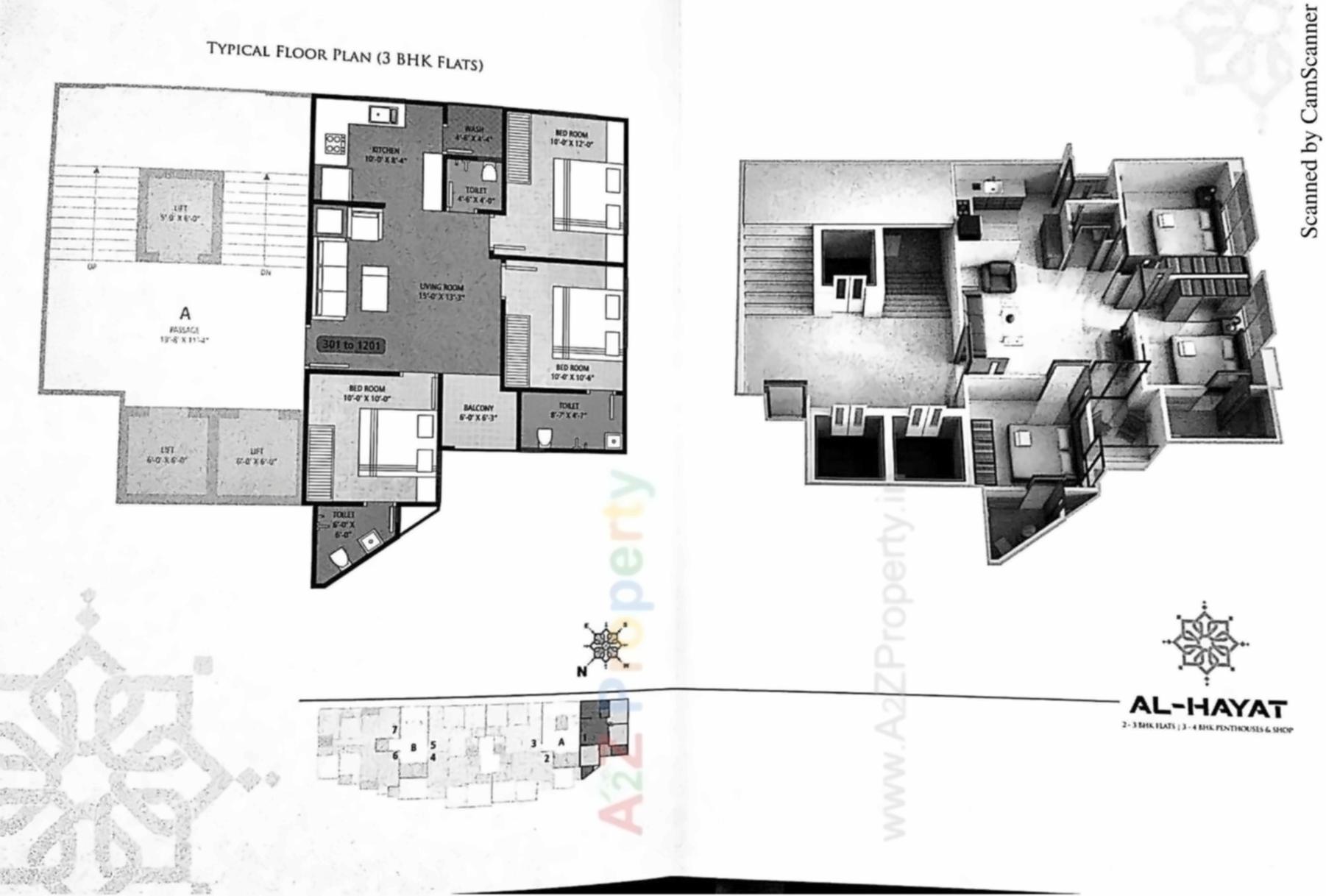 Layout of real estate project Al Hayat located at Bapod, Vadodara, Gujarat