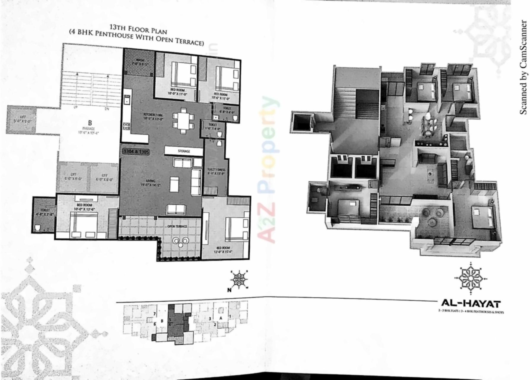 Layout of real estate project Al Hayat located at Bapod, Vadodara, Gujarat