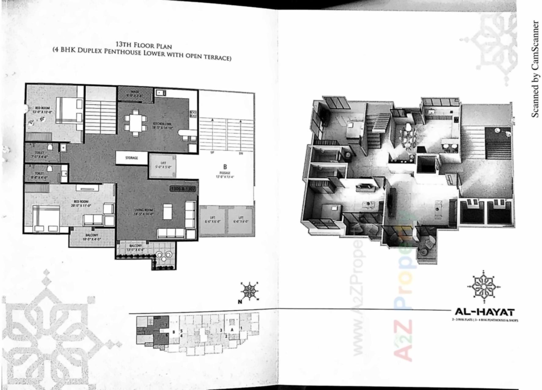 Layout of real estate project Al Hayat located at Bapod, Vadodara, Gujarat