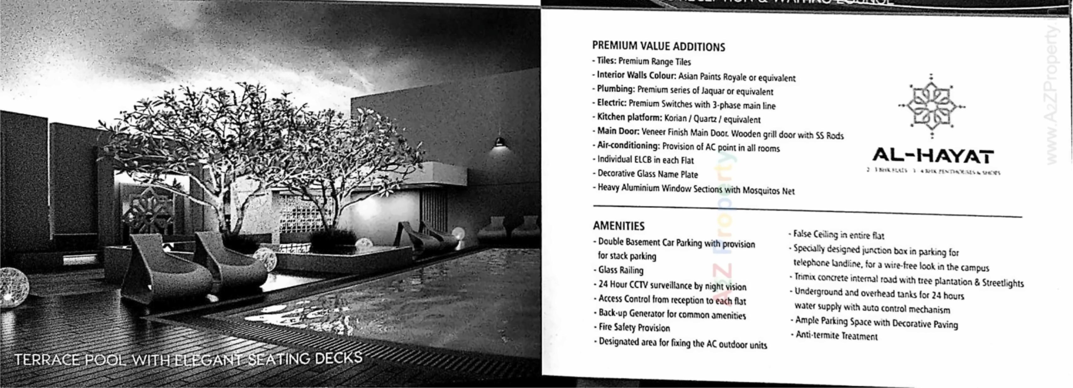 Amenities of Al Hayat