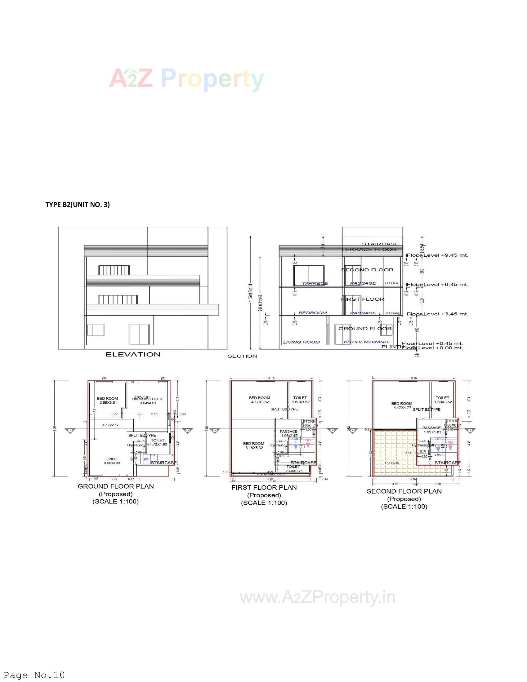Layout of real estate project Al Kabeer Bungalows located at Tandalja, Vadodara, Gujarat