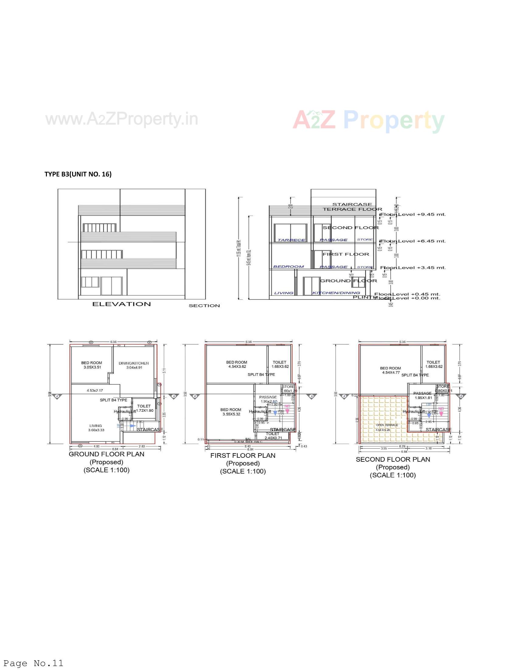 Layout of real estate project Al Kabeer Bungalows located at Tandalja, Vadodara, Gujarat