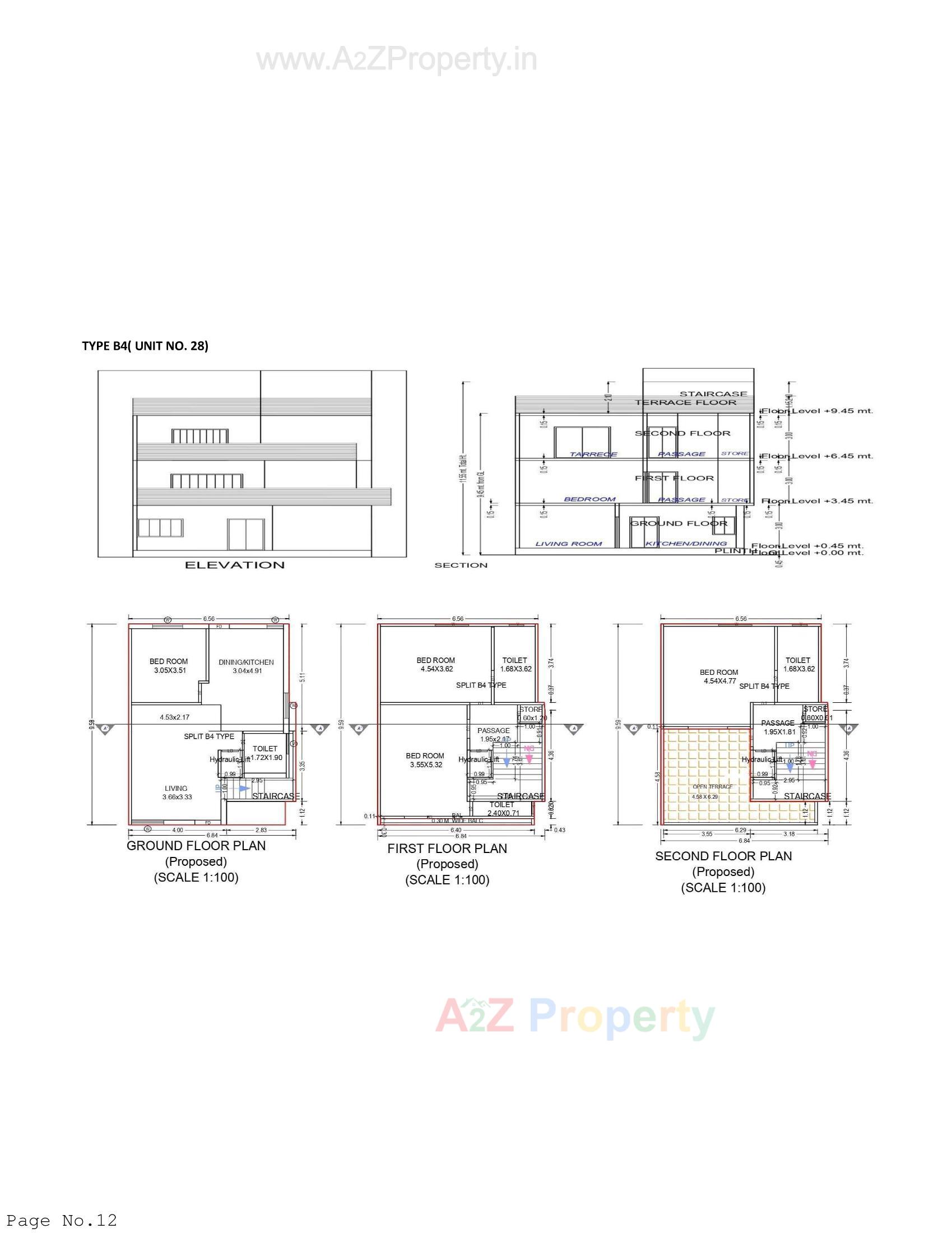 Layout of real estate project Al Kabeer Bungalows located at Tandalja, Vadodara, Gujarat