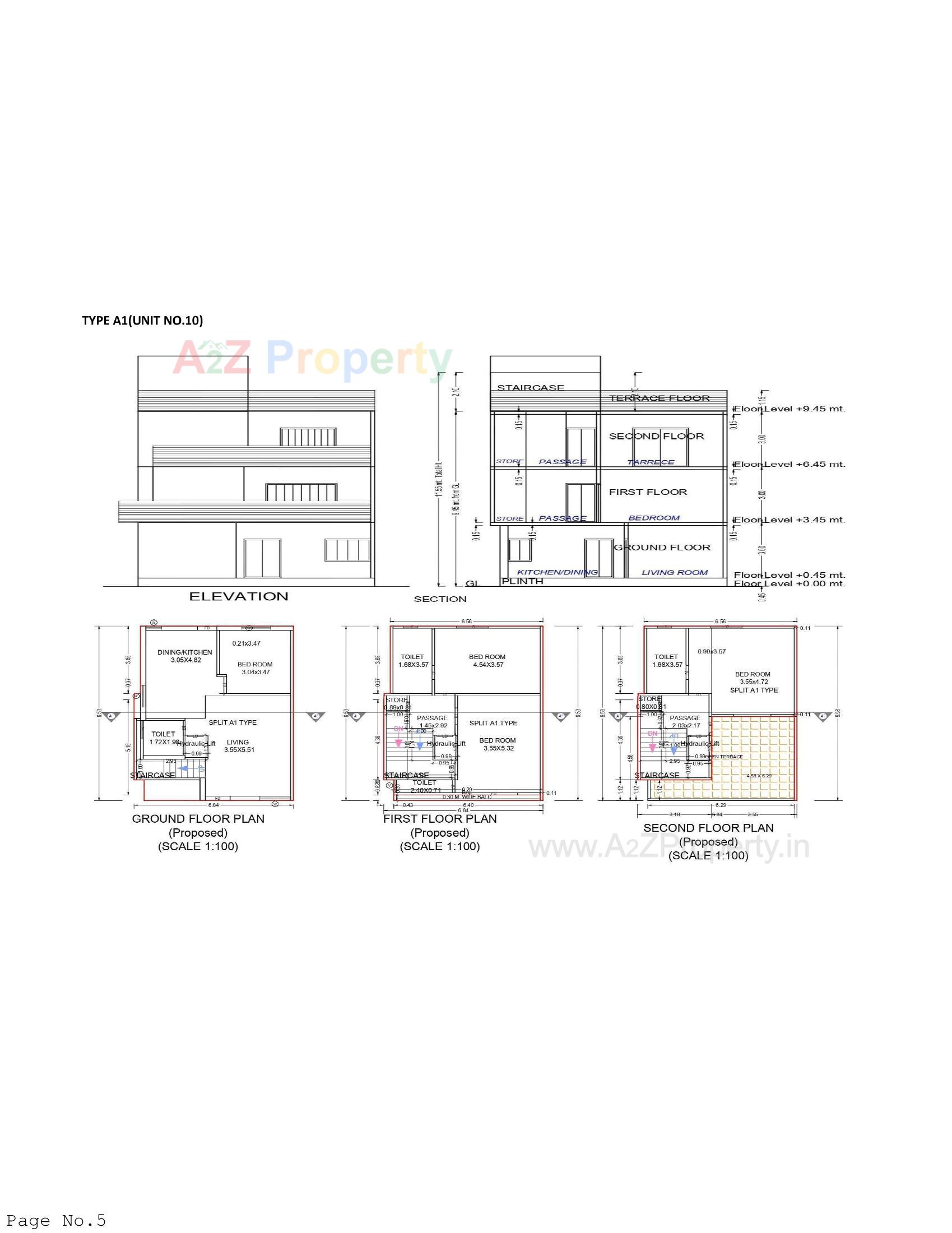Layout of real estate project Al Kabeer Bungalows located at Tandalja, Vadodara, Gujarat
