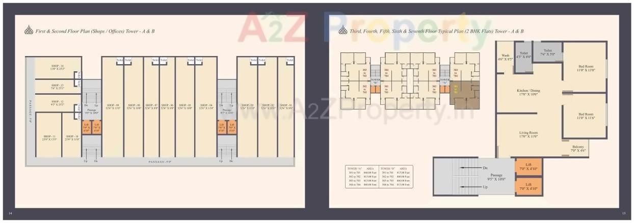 Layout of real estate project Al Makkah Towers located at Vadodara, Vadodara, Gujarat