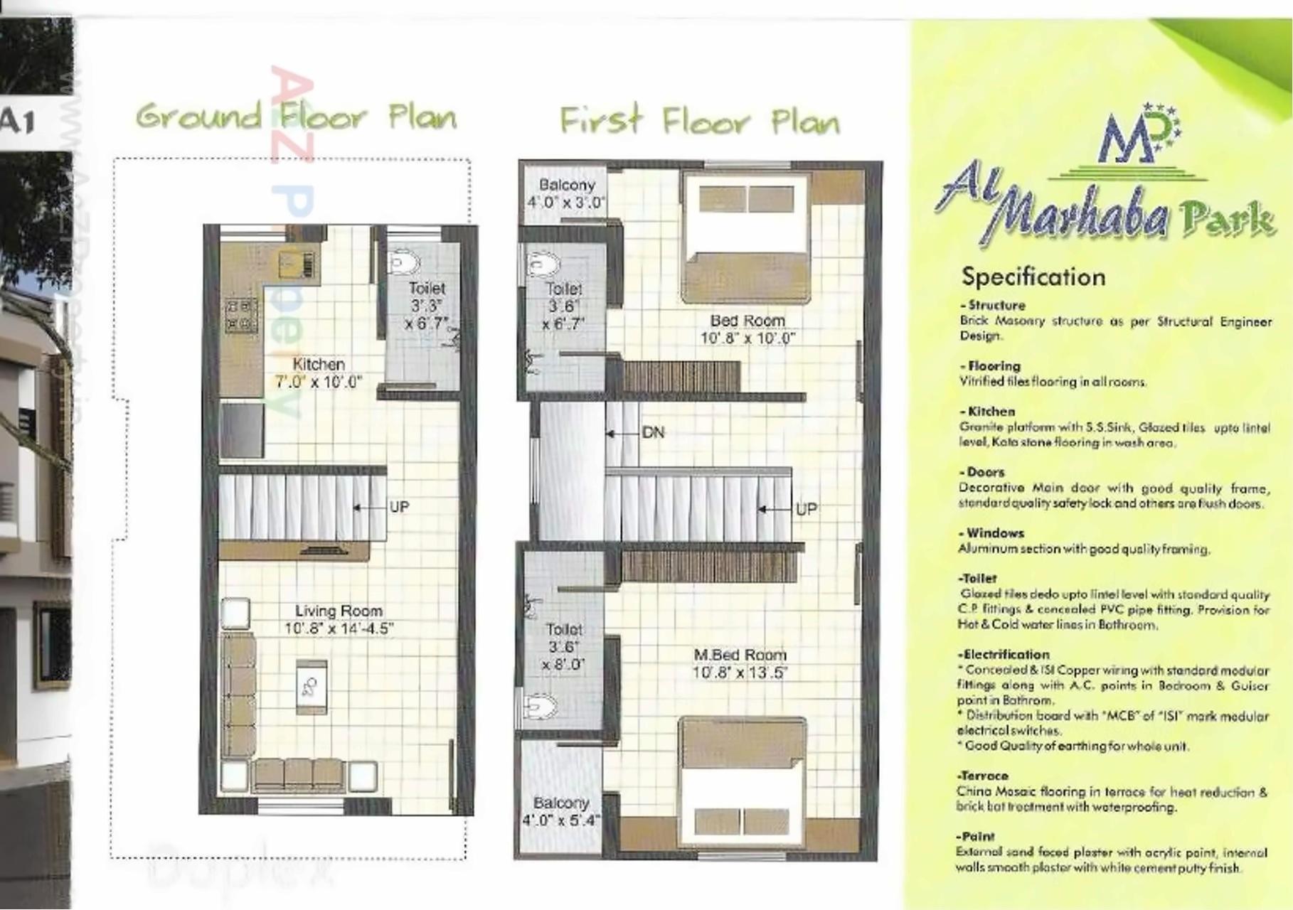 Layout of real estate project Al Marhaba Park located at Karodiya, Vadodara, Gujarat