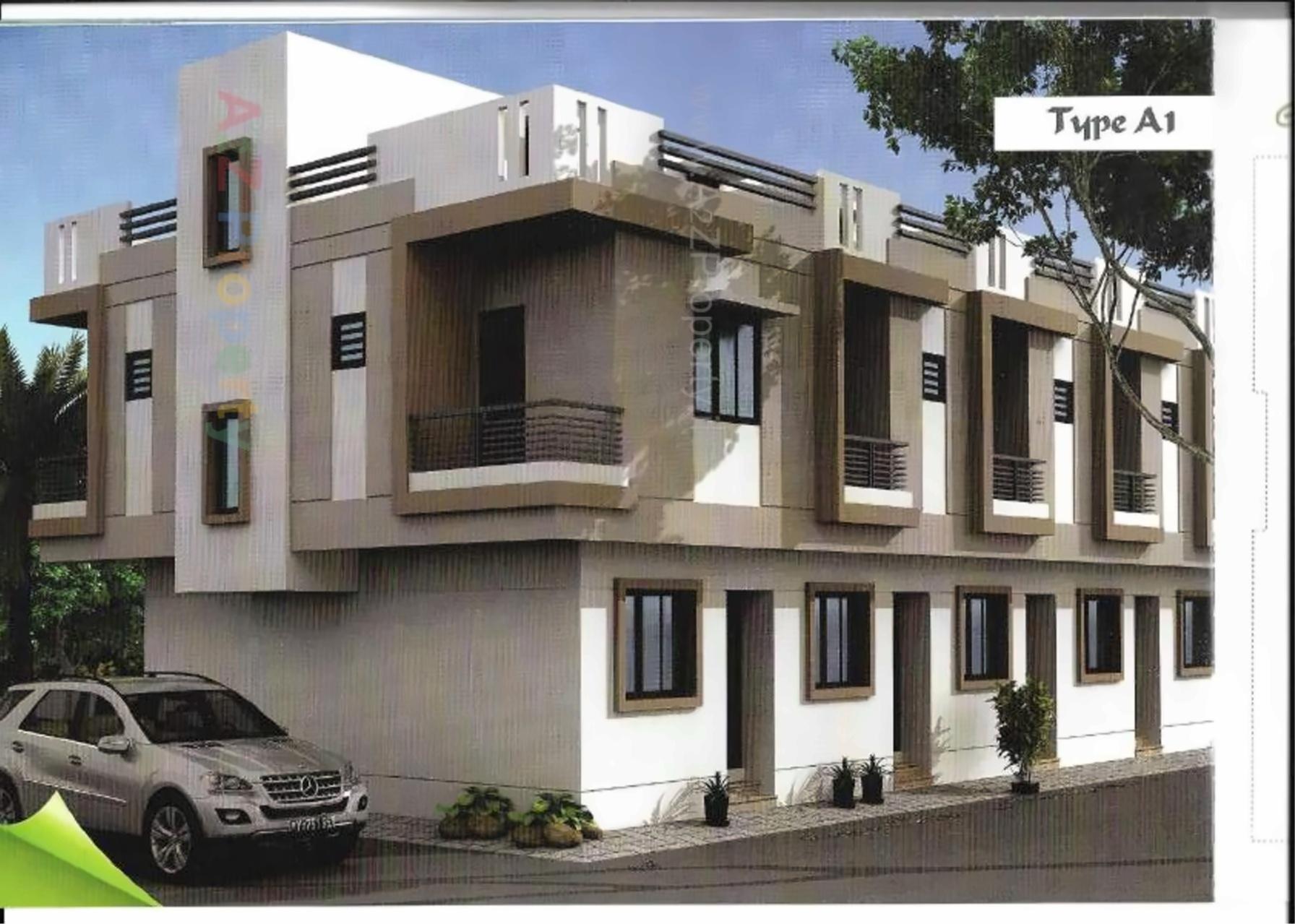 3D Elevation of real estate project Al Marhaba located at Karodiya, Vadodara, Gujarat