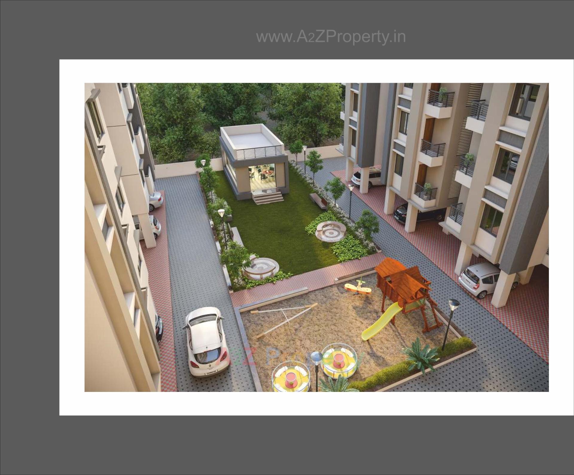 3D Elevation of real estate project Al Minaar Heights located at Tandalja, Vadodara, Gujarat