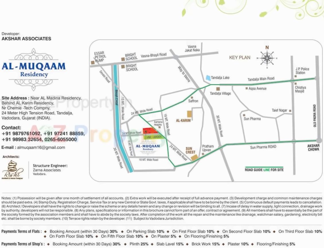  of real estate project Al   Muqaam located at Tandalaja, Vadodara, Gujarat