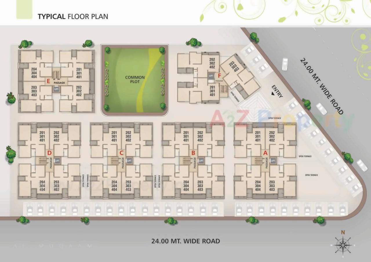 Layout of real estate project Al   Muqaam located at Tandalaja, Vadodara, Gujarat
