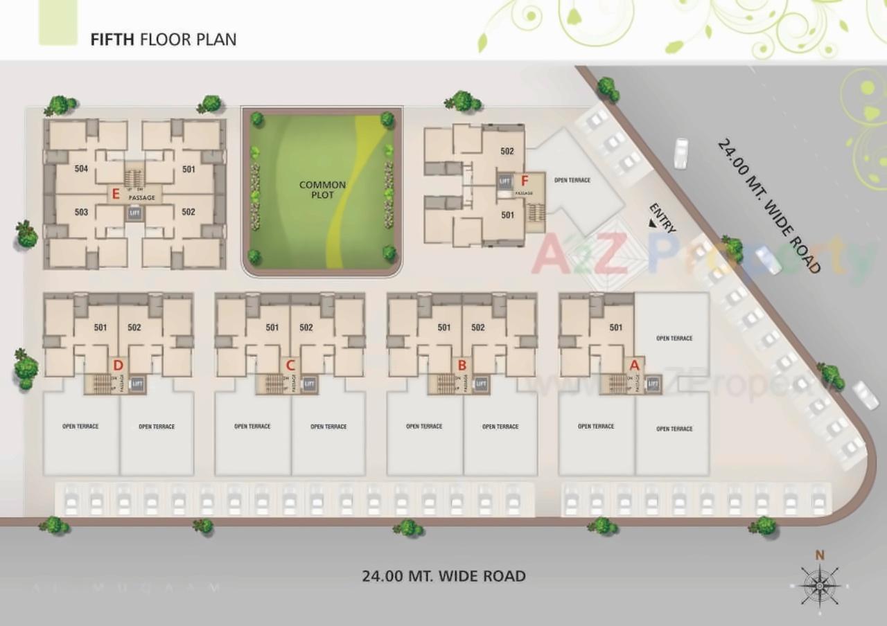 Layout of real estate project Al   Muqaam located at Tandalaja, Vadodara, Gujarat