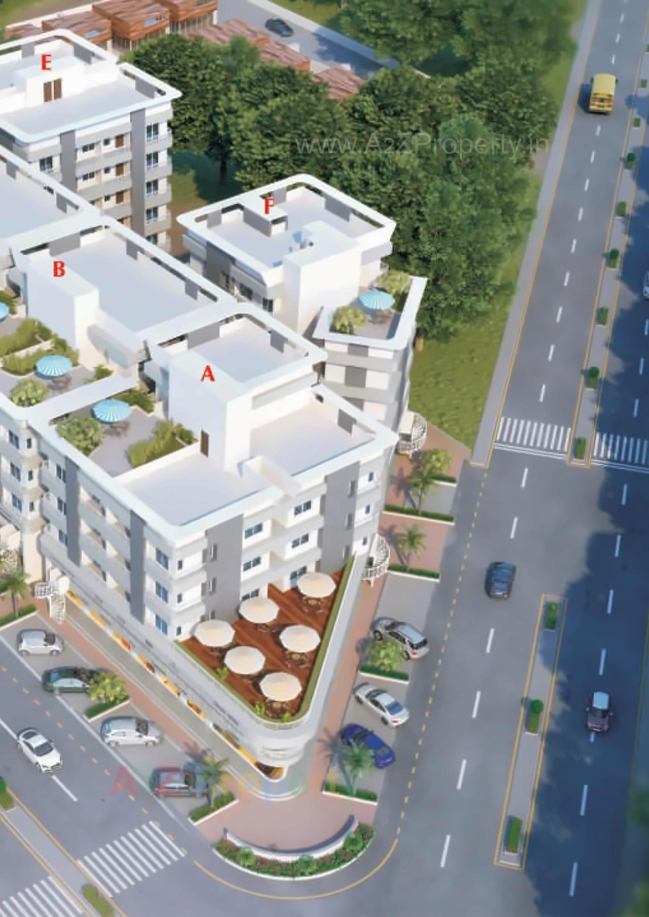 3D Elevation of real estate project Al   Muqaam located at Tandalaja, Vadodara, Gujarat