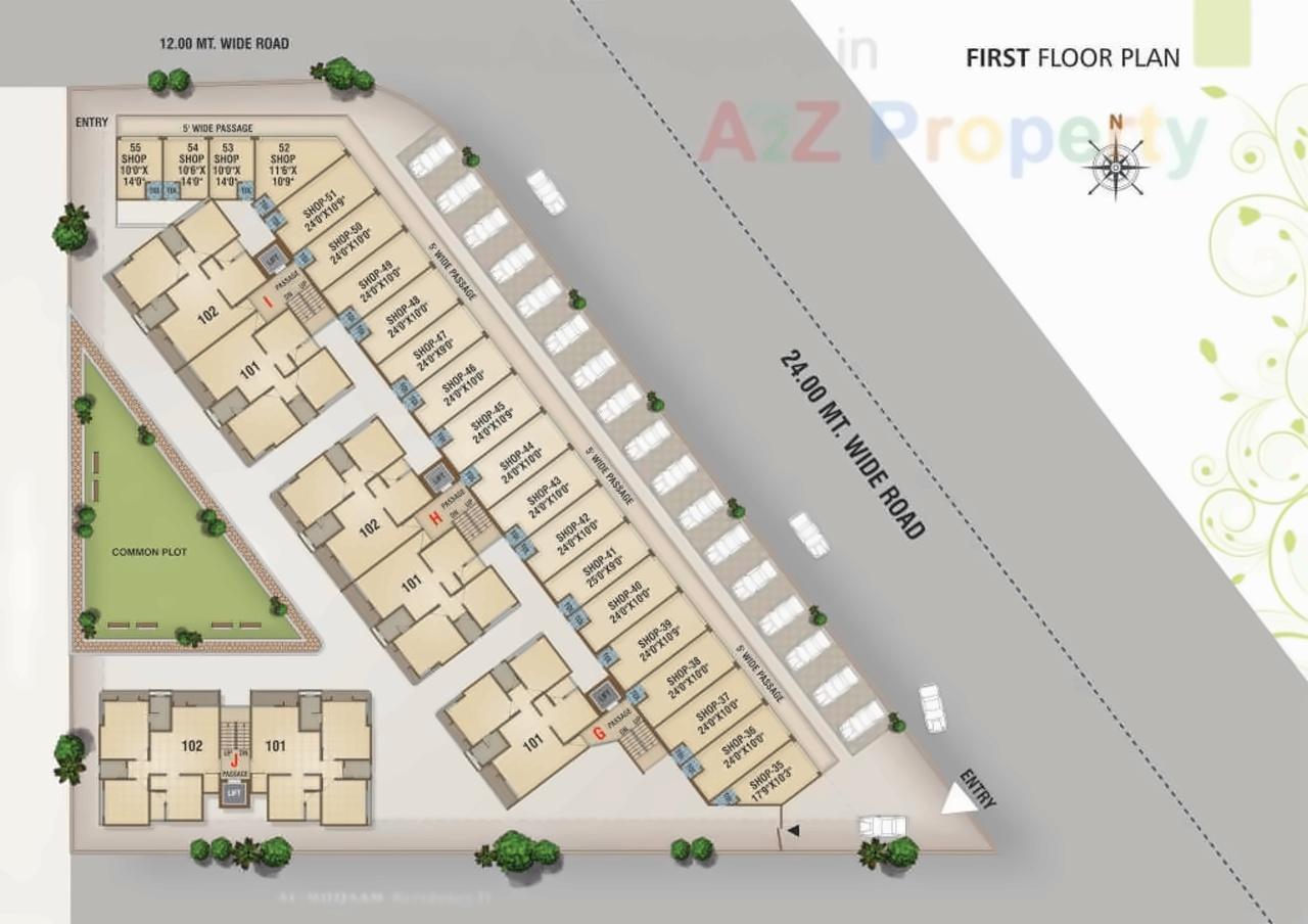 Layout of real estate project Al   Muqaam located at Tandalaja, Vadodara, Gujarat