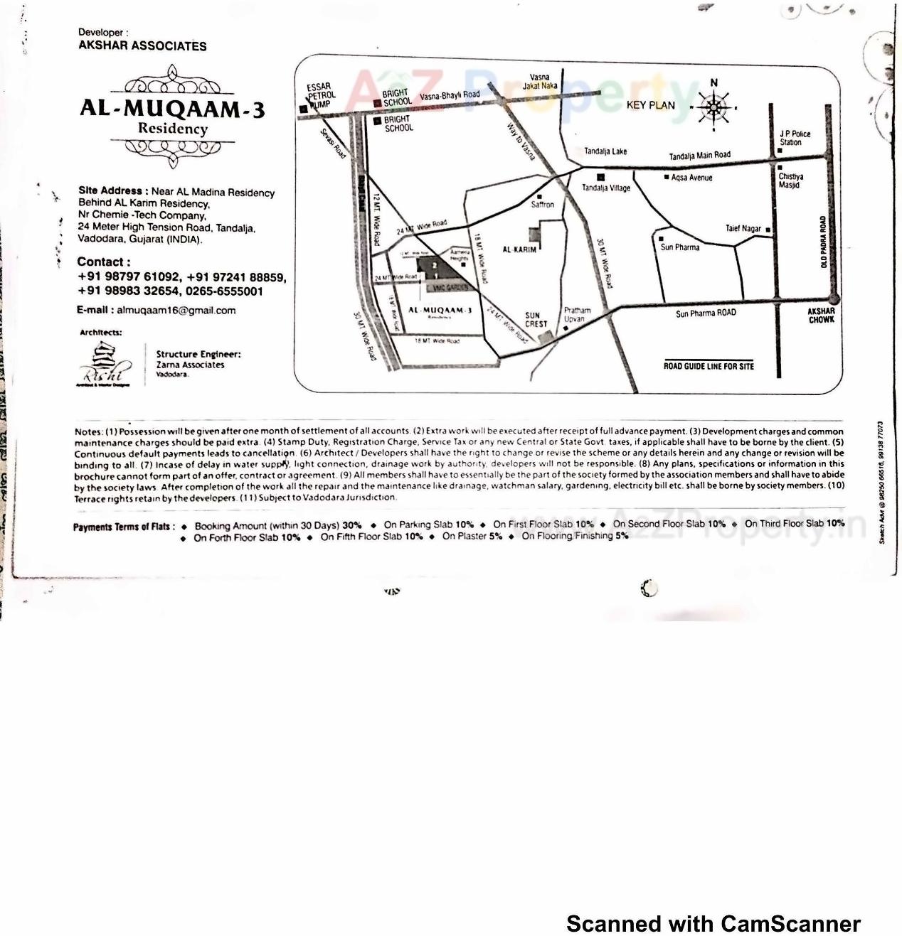  of real estate project Al Muqaam located at Tandalaja, Vadodara, Gujarat