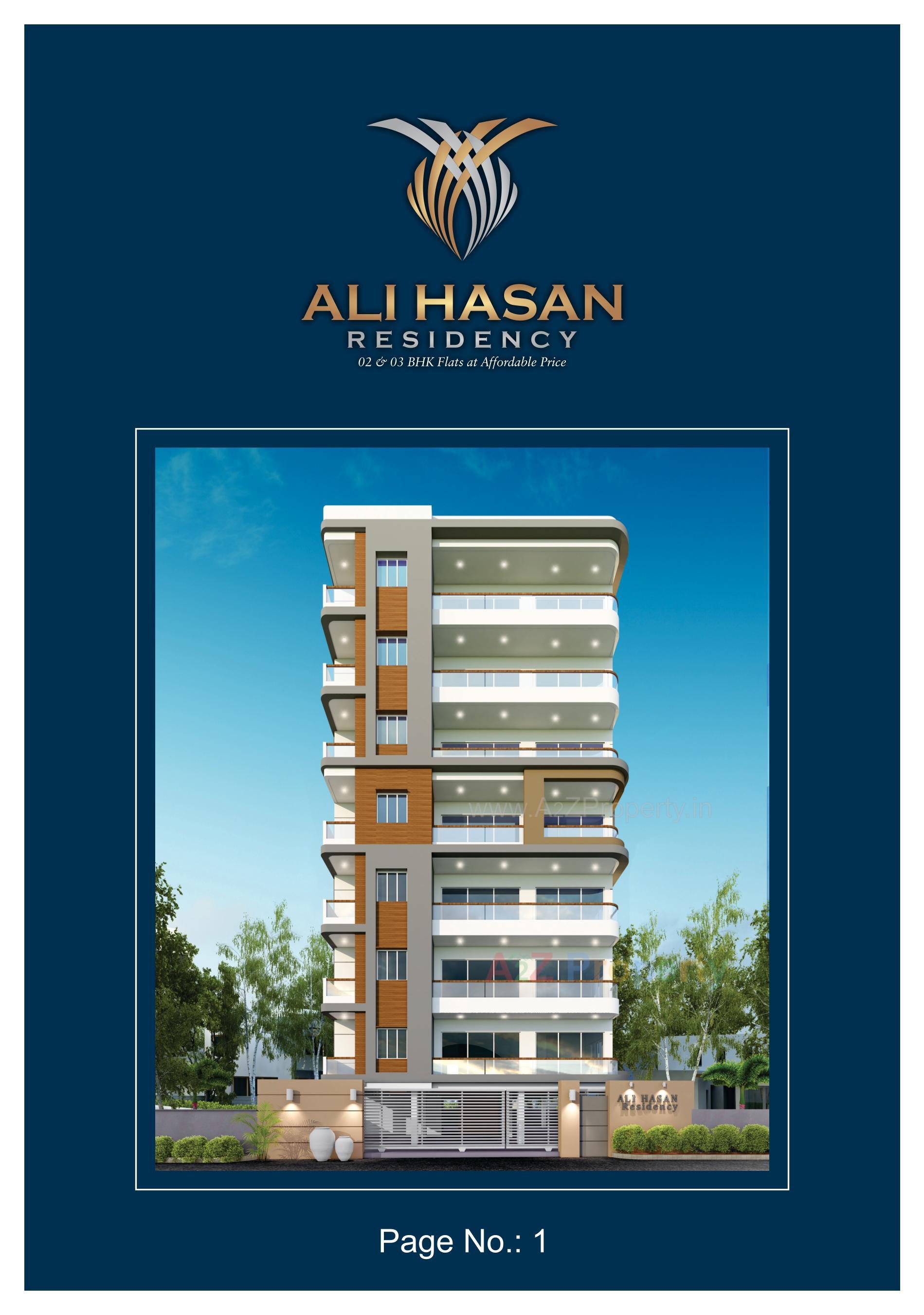 3D Elevation of real estate project Ali Hasan Residency located at Bapod, Vadodara, Gujarat