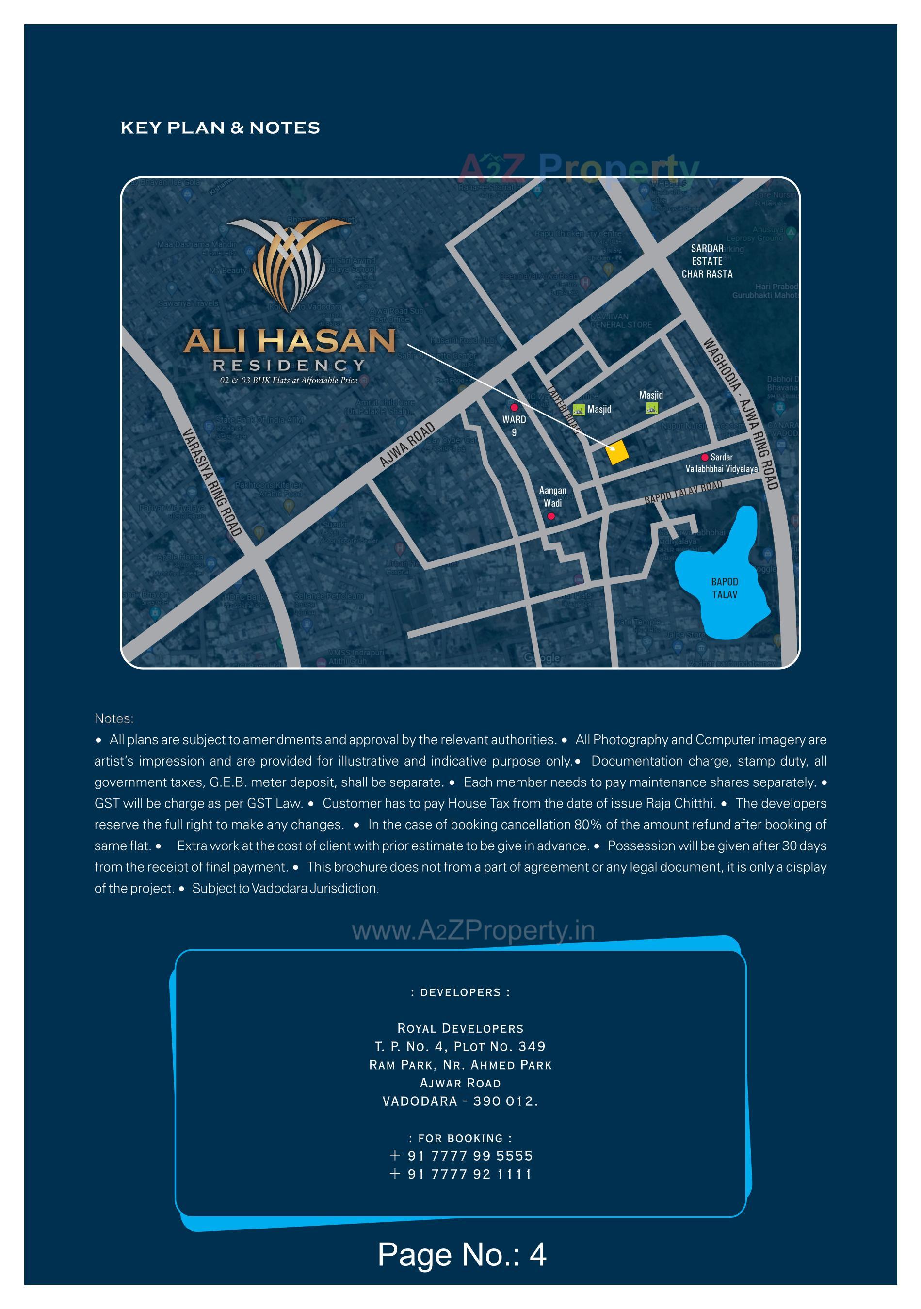  of real estate project Ali Hasan Residency located at Bapod, Vadodara, Gujarat