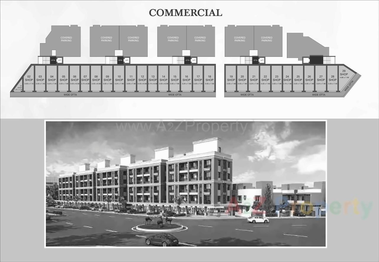 Layout of real estate project Alif Bunglows   Heights located at Gorva, Vadodara, Gujarat